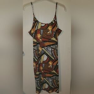 Vibrant Multicolor Midi Dress